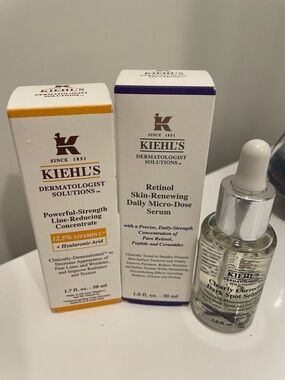 Kiehl's Set - Retinol Skin-Renewing Daily serum , Vitamin C and Spot corrector